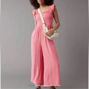 American Eagle Flutter Sleeve Jumpsuit XL